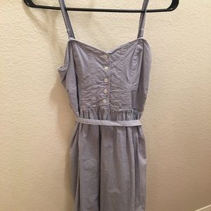 American Eagle Stripped Blue Long Summer Dress!